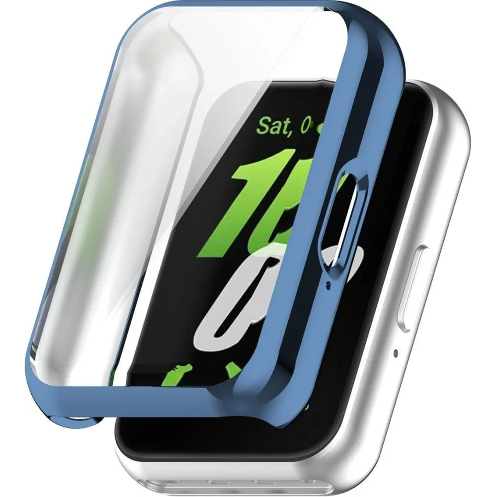 Etui z osłoną ekranu Bizon Case Watch Felipe do Samsung Galaxy Fit 3 niebieskie