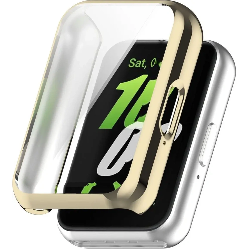 Etui z osłoną ekranu Bizon Case Watch Felipe do Samsung Galaxy Fit 3 złote