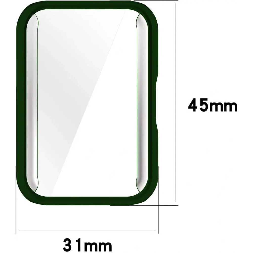 Etui z osłoną ekranu Bizon Case Watch Felipe do Samsung Galaxy Fit 3 zielone