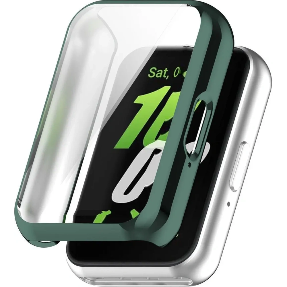 Etui z osłoną ekranu Bizon Case Watch Felipe do Samsung Galaxy Fit 3 zielone