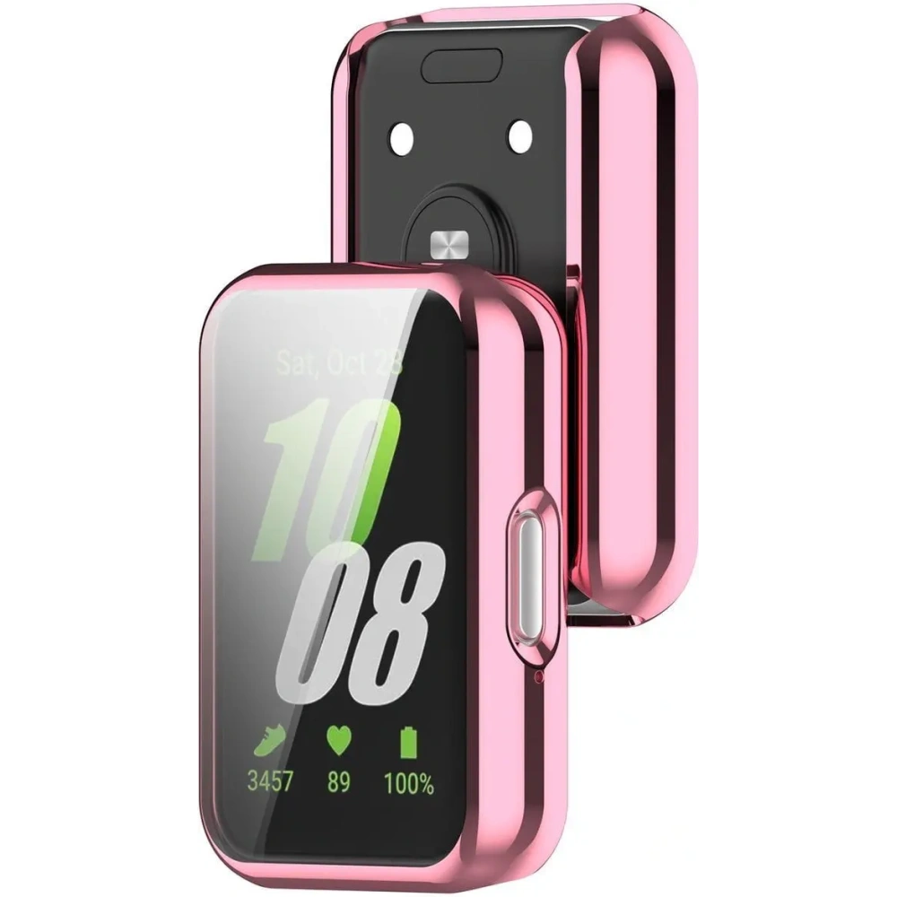Etui z osłoną ekranu Bizon Case Watch Felipe do Samsung Galaxy Fit 3 różowe