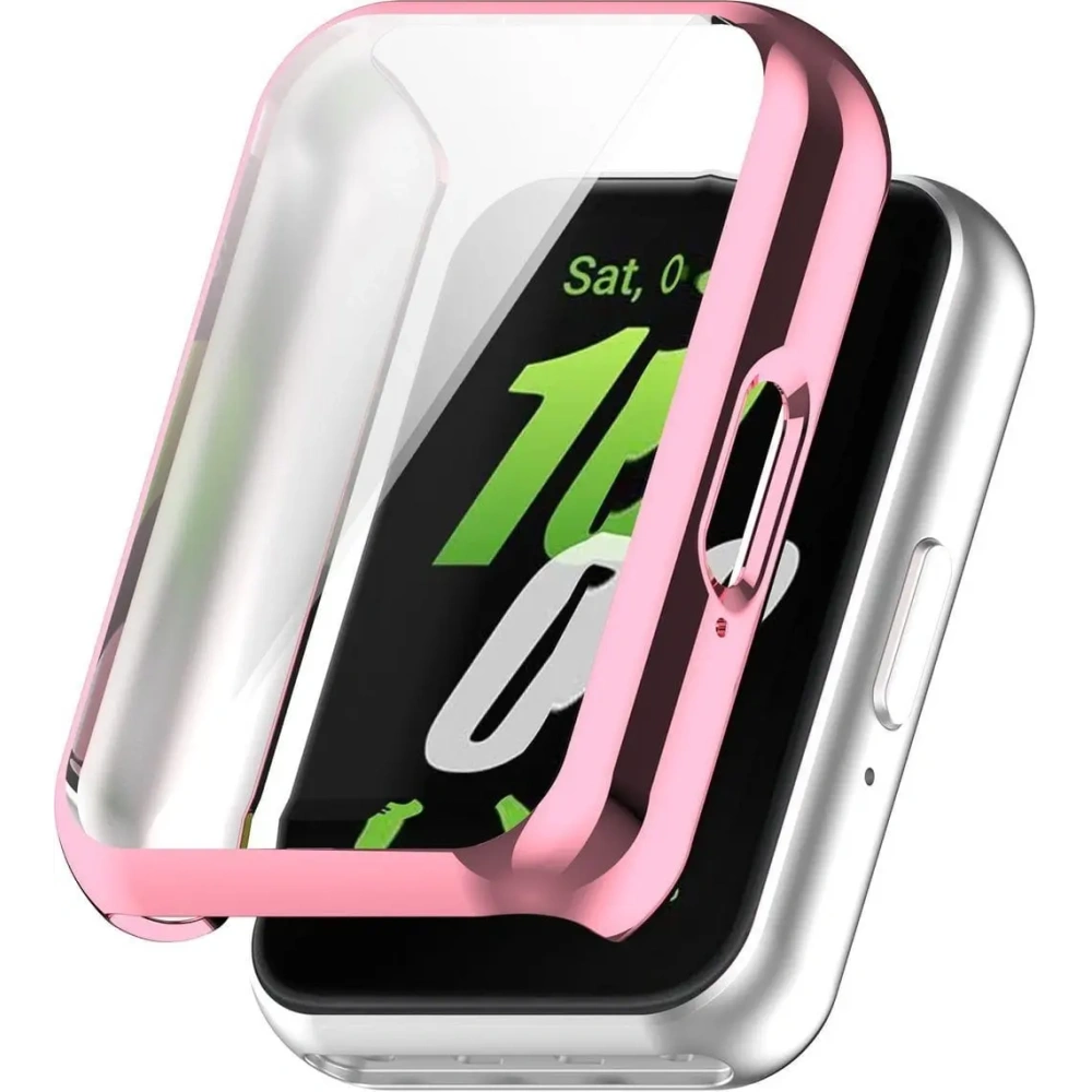 Etui z osłoną ekranu Bizon Case Watch Felipe do Samsung Galaxy Fit 3 różowe