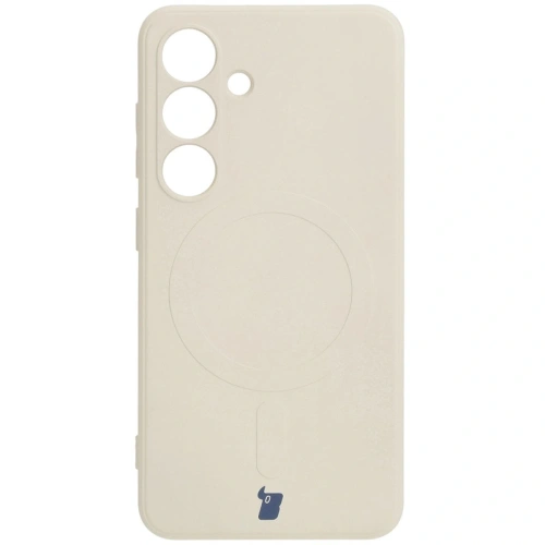 Kup Etui Bizon Case Silicone Magnetic Sq do Samsung Galaxy S24 beżowe - BIZ5243 - {ean13} - Sklep Home Screen
