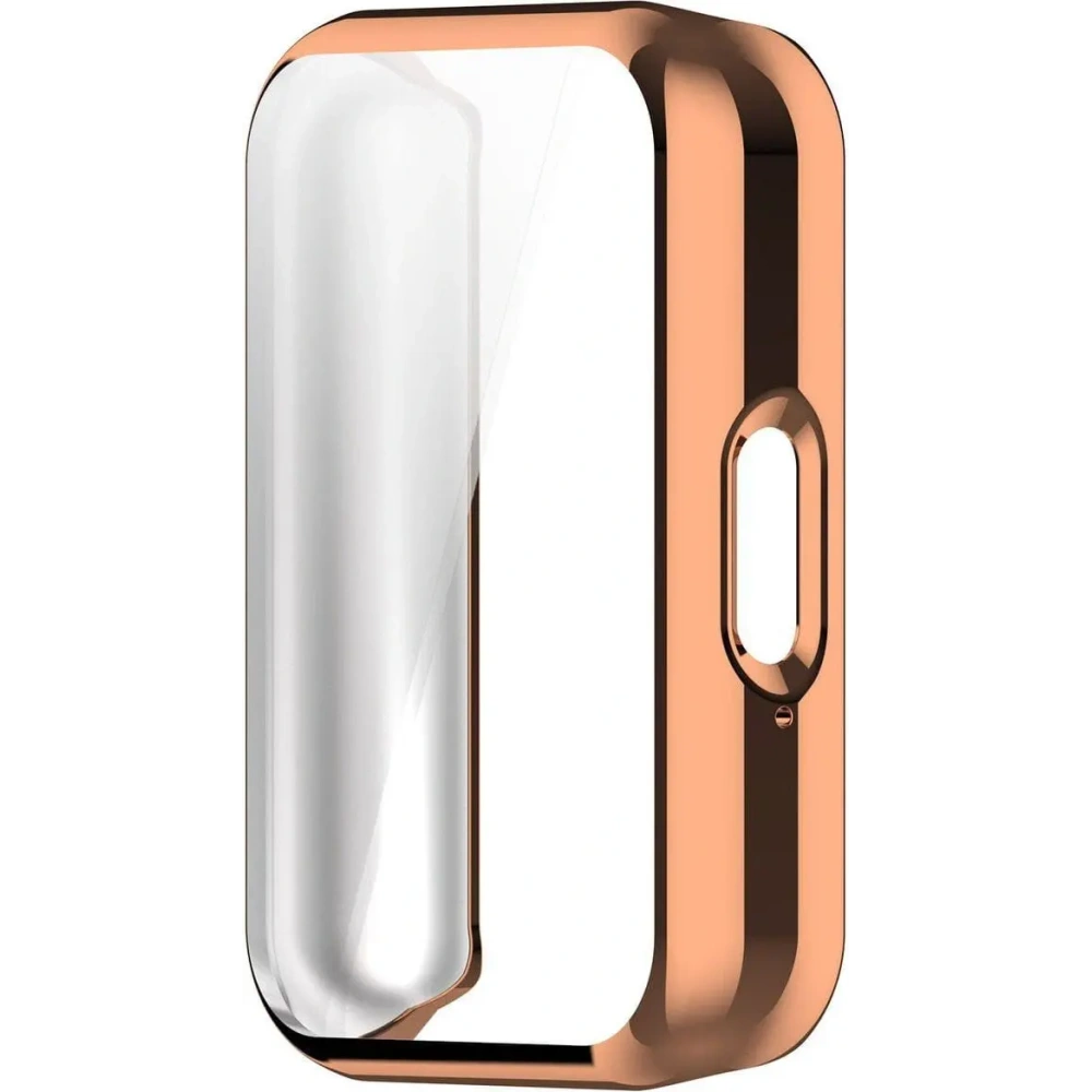 Etui z osłoną ekranu Bizon Case Watch Felipe do Samsung Galaxy Fit 3 różowozłote
