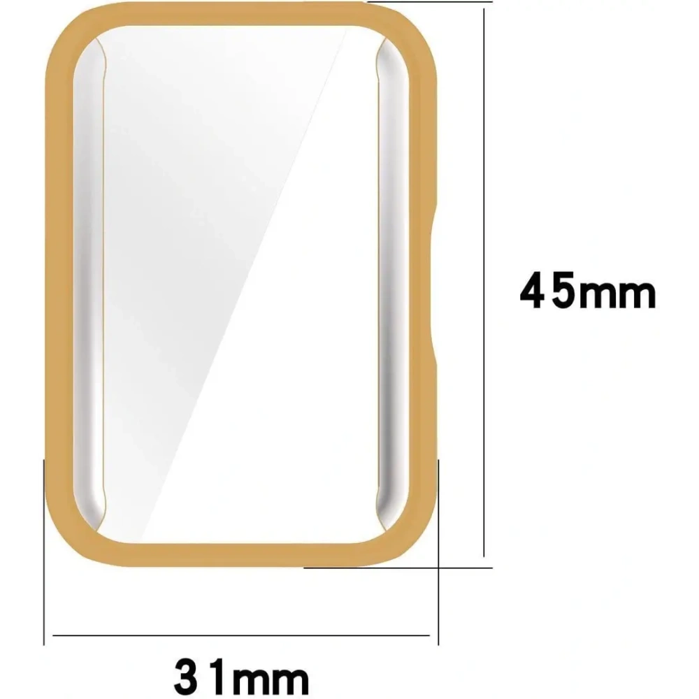 Etui z osłoną ekranu Bizon Case Watch Felipe do Samsung Galaxy Fit 3 różowozłote