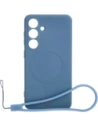 Bizon Case Silikon Magnetic Sq Samsung Galaxy S24 marineblau