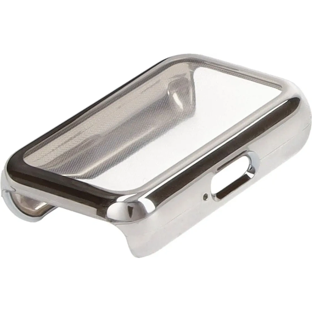 Etui z osłoną ekranu Bizon Case Watch Felipe do Samsung Galaxy Fit 3 srebrne