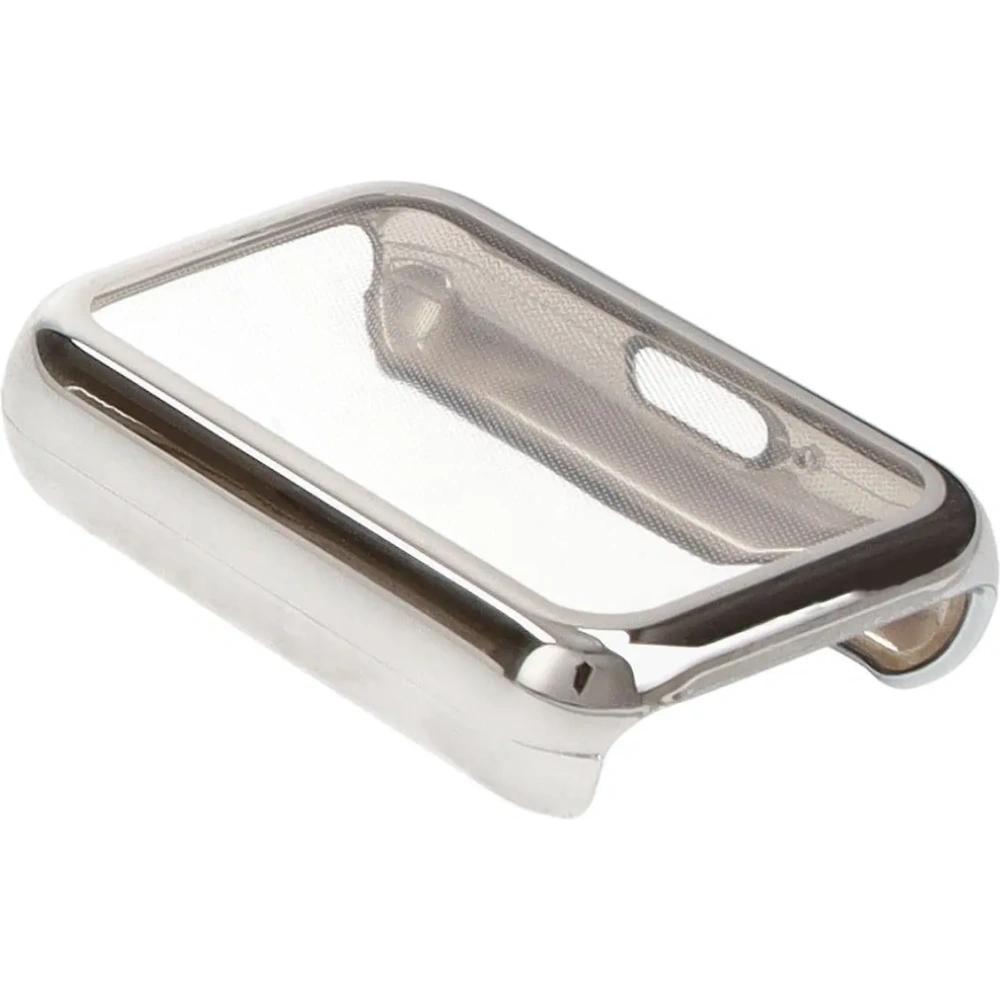 Etui z osłoną ekranu Bizon Case Watch Felipe do Samsung Galaxy Fit 3 srebrne