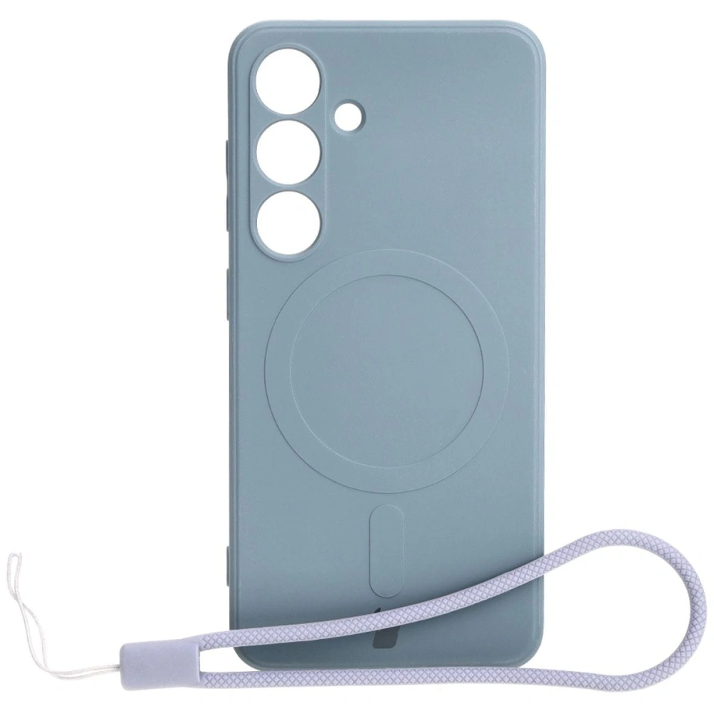 Etui Bizon Case Silicone Magnetic Sq do Samsung Galaxy S24 szare