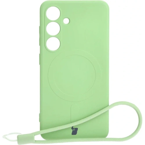 Kup Etui Bizon Case Silicone Magnetic Sq do Samsung Galaxy S24 jasně zelené - BIZ5249 - {ean13} - Sklep Home Screen