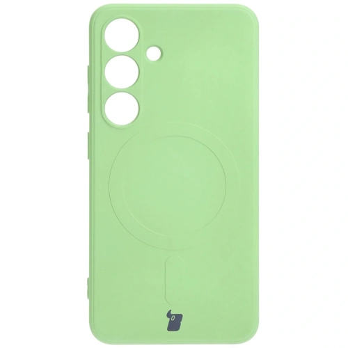 Kup Etui Bizon Case Silicone Magnetic Sq do Samsung Galaxy S24 jasnozielone - BIZ5249 - {ean13} - Sklep Home Screen