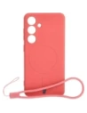 Bizon Case Szilikon Magnetic Sq Samsung Galaxy S24 piszkos rózsaszín