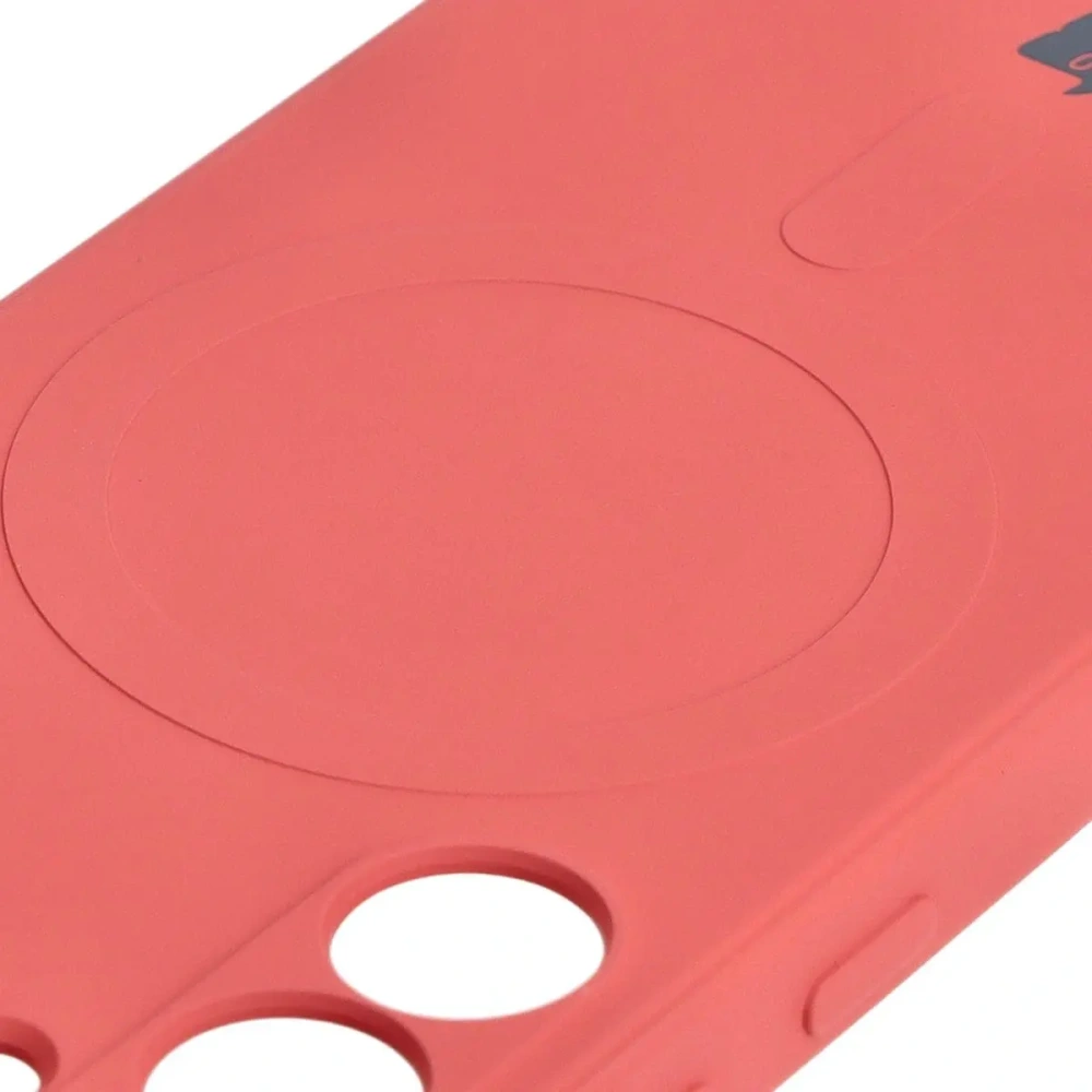 Etui Bizon Case Silicone Magnetic Sq do Samsung Galaxy S24 brudny róż