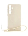 Bizon Case Silicone Magnetic Sq Samsung Galaxy S24 Plus bej