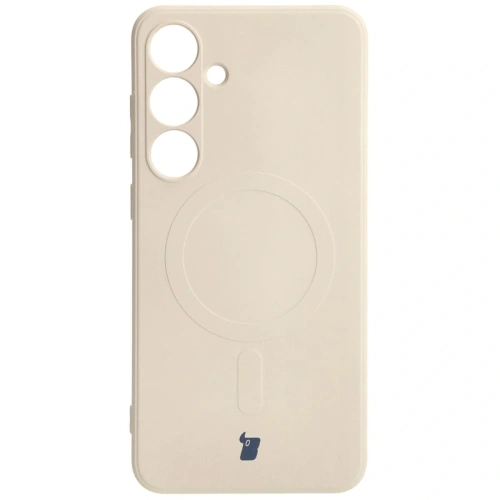 Kup Etui Bizon Case Silicone Magnetic Sq do Samsung Galaxy S24 Plus beżowe - BIZ5251 - {ean13} - Sklep Home Screen