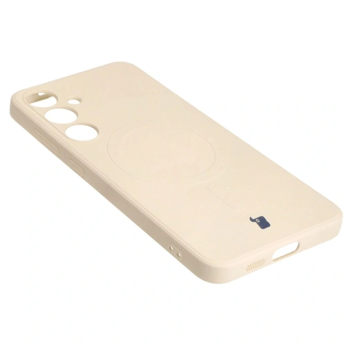 Kup Etui Bizon Case Silicone Magnetic Sq do Samsung Galaxy S24 Plus beżowe - BIZ5251 - {ean13} - Sklep Home Screen
