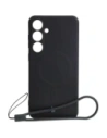Etui Bizon Case Silicone Magnetic Sq do Samsung Galaxy S24 Plus czarne