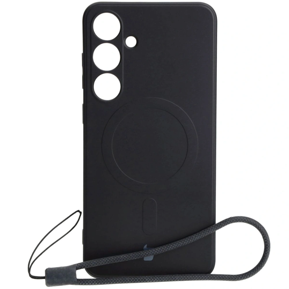 Etui Bizon Case Silicone Magnetic Sq do Samsung Galaxy S24 Plus czarne