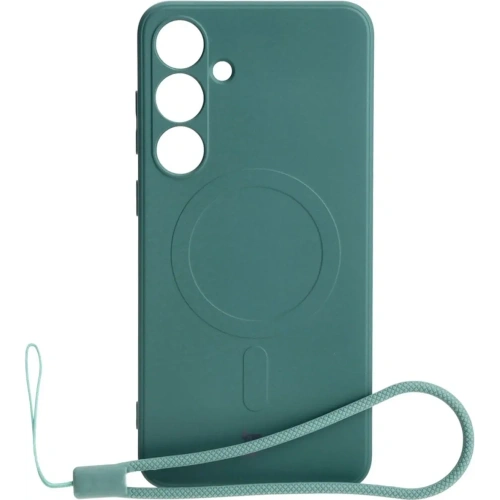Kup Bizon Case Silikon Magnetic Sq Samsung Galaxy S24 Plus dunkelgrün - BIZ4685 - {ean13} - Sklep Home Screen