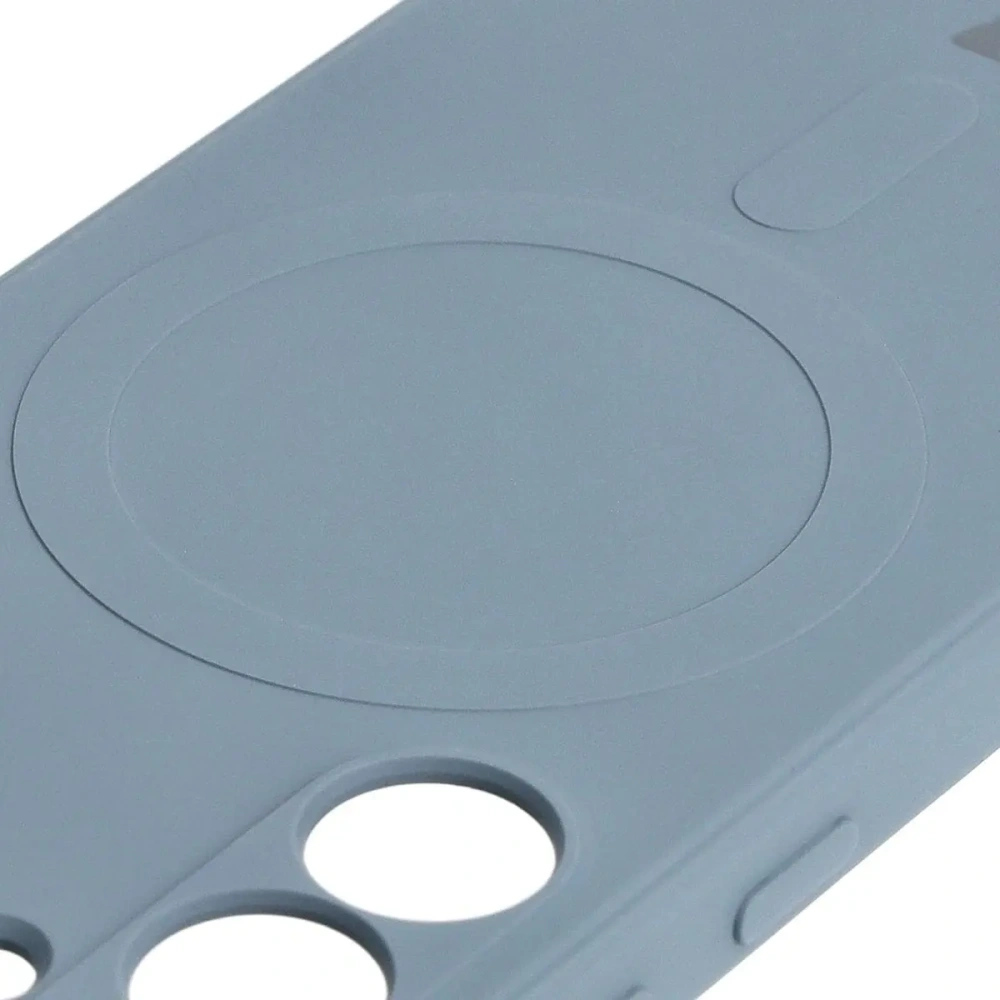 Etui Bizon Case Silicone Magnetic Sq do Samsung Galaxy S24 Plus szare