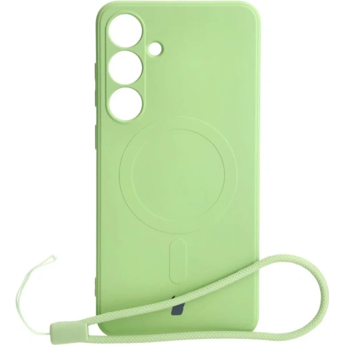 Kup Etui Bizon Case Silicone Magnetic Sq do Samsung Galaxy S24 Plus jasnozielone - BIZ4689 - {ean13} - Sklep Home Screen
