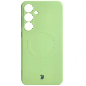 Kup Etui Bizon Case Silicone Magnetic Sq do Samsung Galaxy S24 Plus jasnozielone - BIZ4689 - {ean13} - Sklep Home Screen