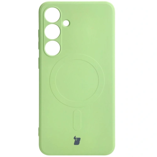 Kup Etui Bizon Case Silicone Magnetic Sq do Samsung Galaxy S24 Plus jasnozielone - BIZ4689 - {ean13} - Sklep Home Screen