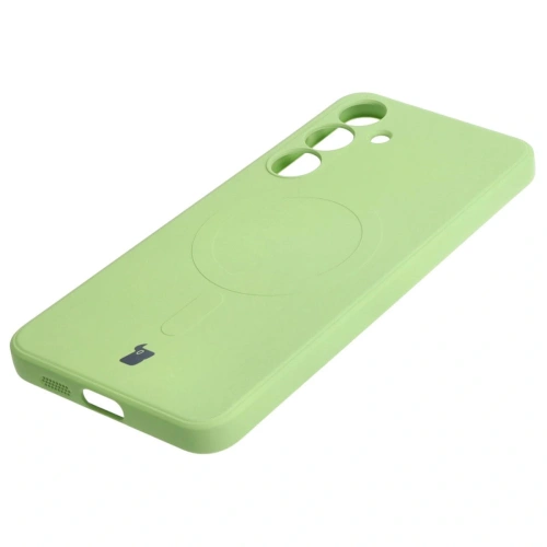 Kup Etui Bizon Case Silicone Magnetic Sq do Samsung Galaxy S24 Plus jasnozielone - BIZ4689 - {ean13} - Sklep Home Screen