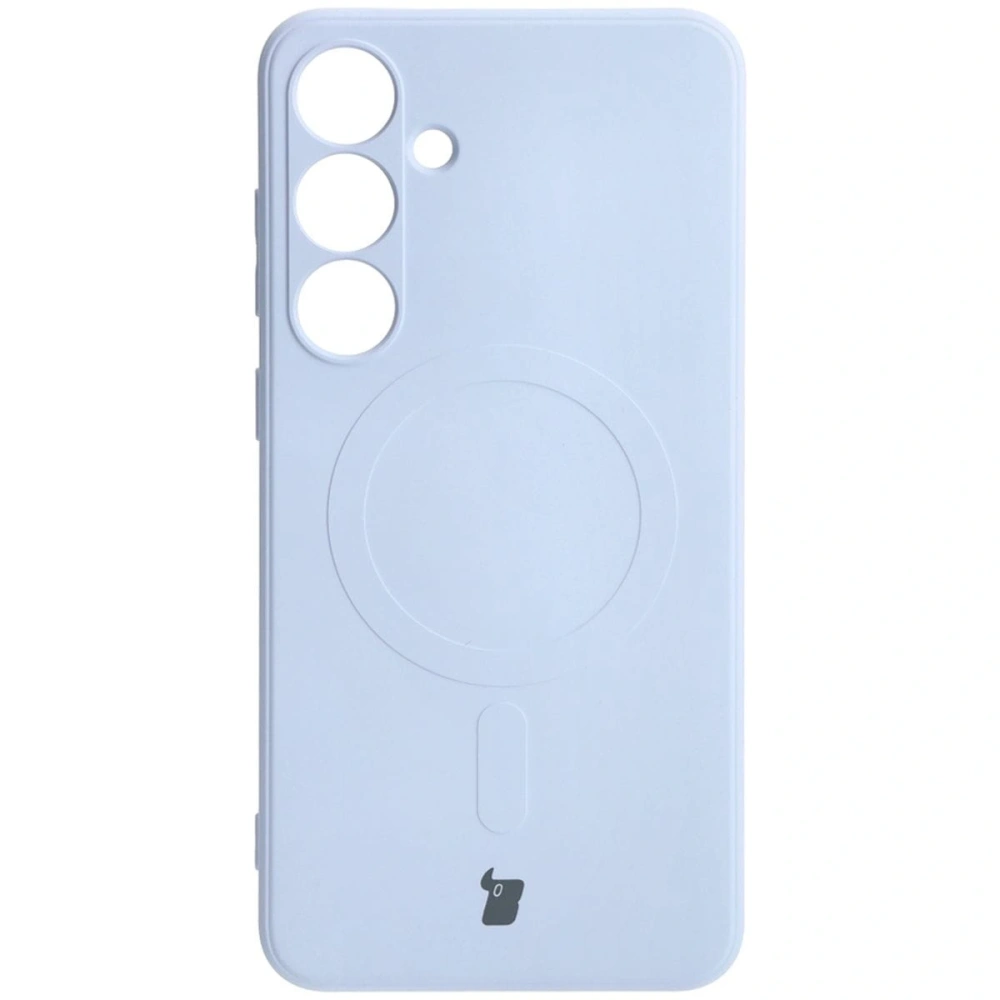 Etui Bizon Case Silicone Magnetic Sq do Samsung Galaxy S24 Plus jasnofioletowe
