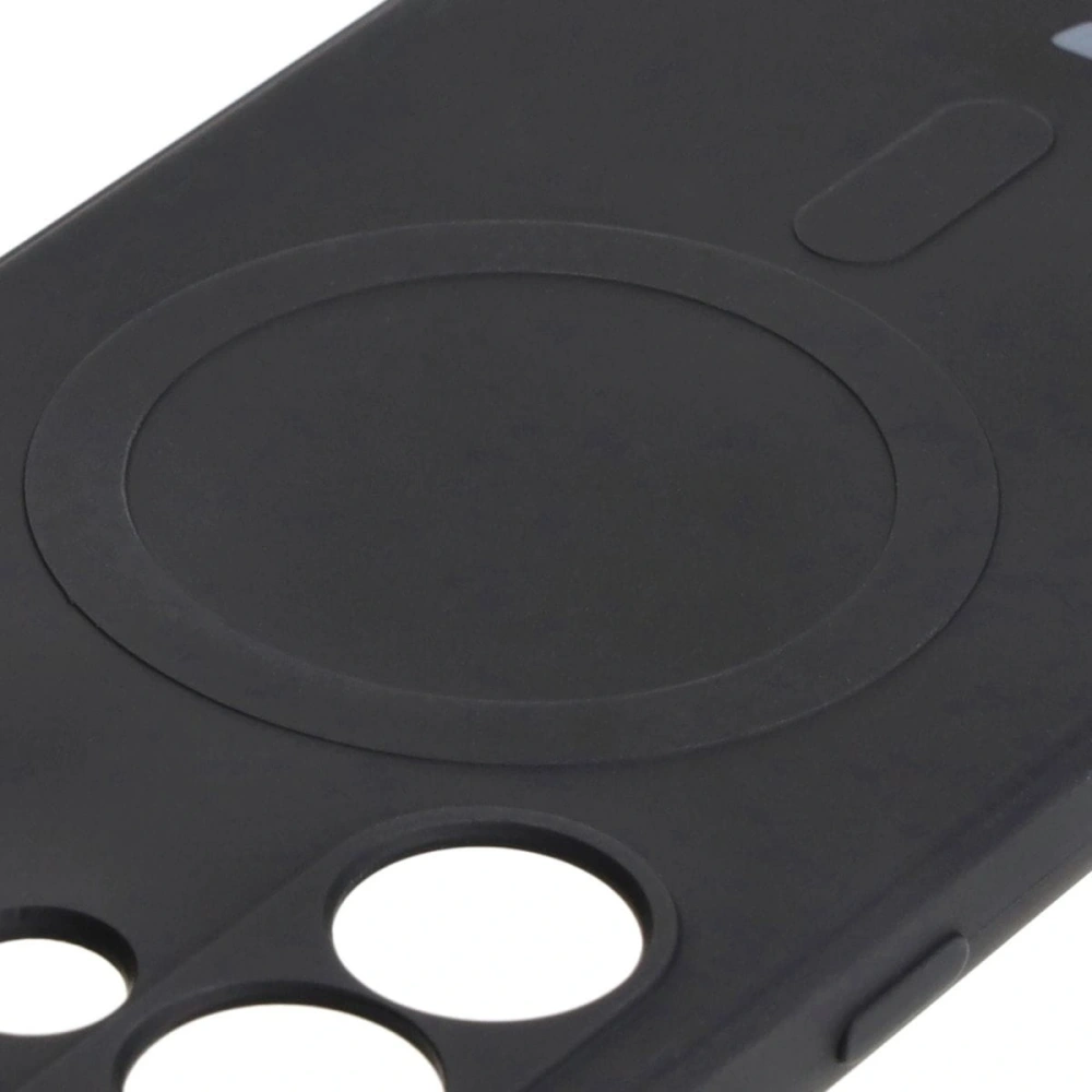 Etui Bizon Case Silicone Magnetic Sq do Samsung Galaxy S24 Ultra czarne