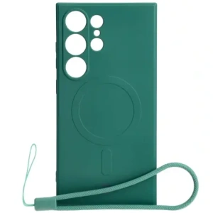 Kup Etui Bizon Case Silicone Magnetic Sq do Samsung Galaxy S24 Ultra ciemnozielone - BIZ5265 - {ean13} - Sklep Home Screen