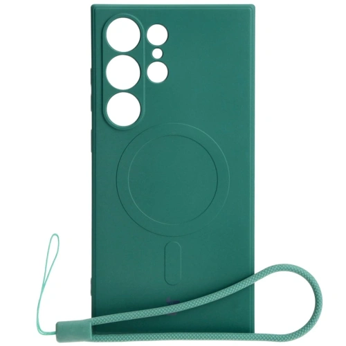 Buy Bizon Case Silicone Magnetic Sq Samsung Galaxy S24 Ultra dark green - BIZ5265 - {ean13} - Home Screen Store Europe