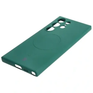 Kup Bizon Case Silikon Magnetic Sq Samsung Galaxy S24 Ultra dunkelgrün - BIZ5265 - {ean13} - Sklep Home Screen