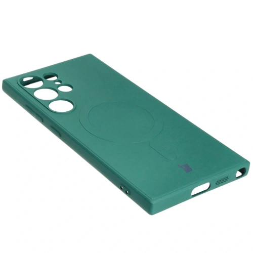 Buy Bizon Case Silicone Magnetic Sq Samsung Galaxy S24 Ultra dark green - BIZ5265 - {ean13} - Home Screen Store Europe