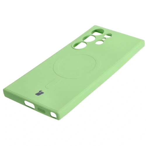 Buy Bizon Case Silicone Magnetic Sq Samsung Galaxy S24 Ultra light green - BIZ5267 - {ean13} - Home Screen Store Europe
