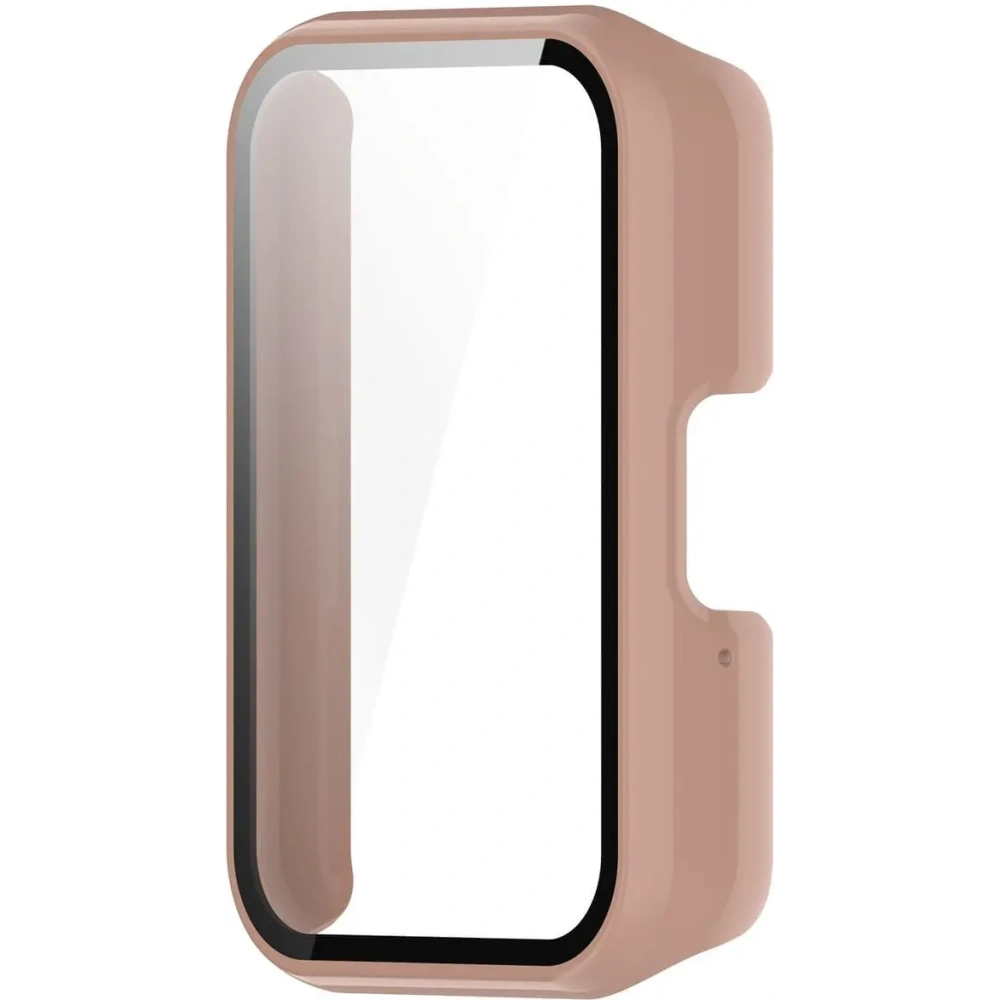 Etui Bizon Case+Glass Watch do Samsung Galaxy Fit 3 różowe