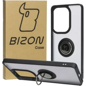 Kup Bizon Case Hybrid Ring Xiaomi Poco M6 Pro 4G / Xiaomi Redmi Note 13 Pro 4G fumuriu cu un cadru negru - BIZ4699 - {ean13} - Sklep Home Screen