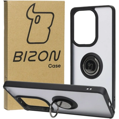 Kup Etui s úchytem na prst Bizon Case Hybrid Ring do Xiaomi Poco M6 Pro 4G / Xiaomi Redmi Note 13 Pro 4G kouřové s černým rámečkem - BIZ4699 - {ean13} - Sklep Home Screen
