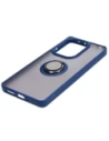 Kup Bizon Case Hybrid Ring Xiaomi Poco M6 Pro 4G / Xiaomi Redmi Note 13 Pro 4G rauchig mit einem navyblauen Rahmen - BIZ4700 - {ean13} - Sklep Home Screen