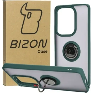 Buy Bizon Case Hybrid Ring Xiaomi Poco M6 Pro 4G / Xiaomi Redmi Note 13 Pro 4G smoky with a dark green frame - BIZ5272 - {ean13} - Home Screen Store Europe