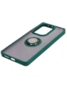Kup Etui s úchytem na palec Bizon Case Hybrid Ring do Xiaomi Poco M6 Pro 4G / Xiaomi Redmi Note 13 Pro 4G kouřové s tmavě zeleným rámem - BIZ5272 - {ean13} - Sklep Home Screen