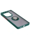 Kup Etui s úchytem na palec Bizon Case Hybrid Ring do Xiaomi Poco M6 Pro 4G / Xiaomi Redmi Note 13 Pro 4G kouřové s tmavě zeleným rámem - BIZ5272 - {ean13} - Sklep Home Screen