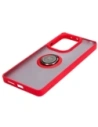 Kup Etui s úchopem na prst Bizon Case Hybrid Ring do Xiaomi Poco M6 Pro 4G / Xiaomi Redmi Note 13 Pro 4G kouřové s červeným rámem - BIZ5273 - {ean13} - Sklep Home Screen