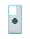 Kup Etui s úchopem na prst Bizon Case Hybrid Ring pro Xiaomi Poco M6 Pro 4G / Xiaomi Redmi Note 13 Pro 4G kouřové s jasně modrým rámečkem - BIZ5274 - {ean13} - Sklep Home Screen