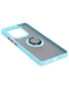 Kup Etui s úchopem na prst Bizon Case Hybrid Ring pro Xiaomi Poco M6 Pro 4G / Xiaomi Redmi Note 13 Pro 4G kouřové s jasně modrým rámečkem - BIZ5274 - {ean13} - Sklep Home Screen