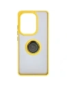Kup Bizon Case Hybrid Ring Xiaomi Poco M6 Pro 4G / Xiaomi Redmi Note 13 Pro 4G fumuriu cu un cadru galben - BIZ5275 - {ean13} - Sklep Home Screen