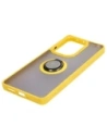 Kup Etui s úchopem na prst Bizon Case Hybrid Ring do Xiaomi Poco M6 Pro 4G / Xiaomi Redmi Note 13 Pro 4G kouřové s žlutým rámečkem - BIZ5275 - {ean13} - Sklep Home Screen