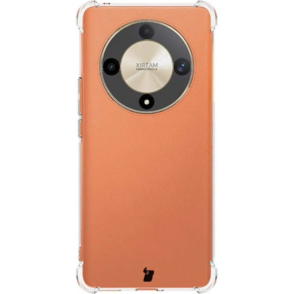 Etui + 2x folia Bizon Case Clear Pack do Honor Magic6 Lite przezroczyste