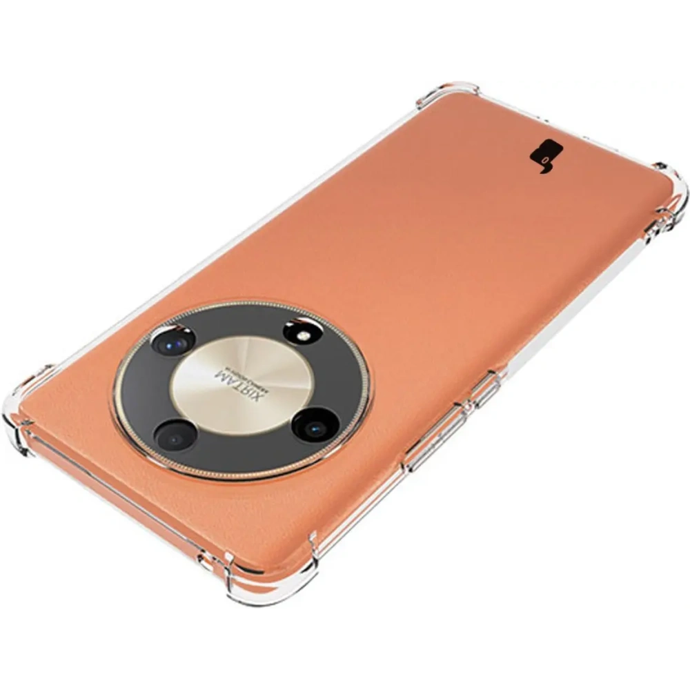 Etui + 2x folia Bizon Case Clear Pack do Honor Magic6 Lite przezroczyste