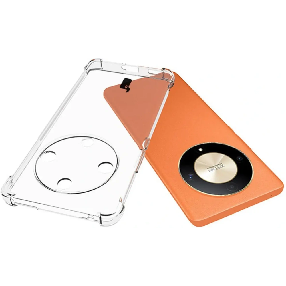 Etui + 2x folia Bizon Case Clear Pack do Honor Magic6 Lite przezroczyste